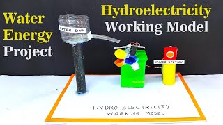 hydroelectricity working model - water energy project  - science exhibition | DIY pandit