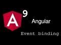 Angular 9 Tutorial : Event Binding
