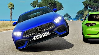 BeamNG Drive game - Epic High Speed Traffic Car Crashes Compilation. Videos #37