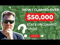 How I Claimed over $50,000.00 in State Unclaimed Funds – Step-by-Step Guide!