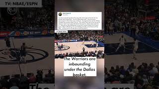 Did the refs help the Warriors steal a bucket from the Mavs? | #shorts | NYP Sports