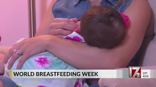 Advocates raising awareness for World Breastfeeding Week