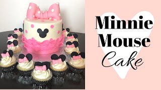 MINNIE MOUSE Fondant Cake Tutorial