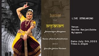 Live Streaming| Malavika Muralikrishnan|Bharathanatyam Arangetram| Lakshmi Venkatesh|05-07-2023