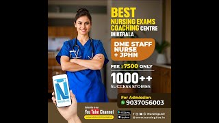 Staff Nurse KERALA PSC Exam Notification Published- Previous Year Question Paper Discussion 3 (MCQs)