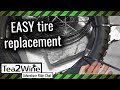 How to change a motorcycle tire with a tube - Zip Tie TIP