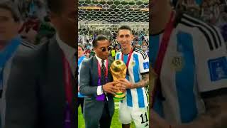 King Angel Di Maria 👑 FIFA World Cup trophy moment #Dimaria11#shortvideo #viralshorts#youtubeshorts