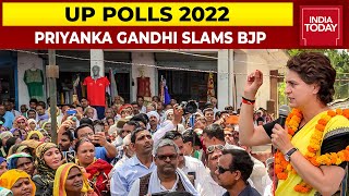 Priyanka Gandhi In Congress Bastion Raebareli, Slams BJP Over Hindutva | UP Polls 2022