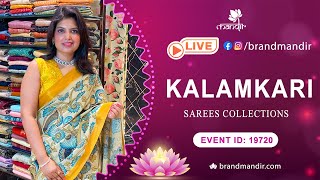 Kalamkari Sarees Collection | WhatsApp Number 733 733 7000 | Brand Mandir Sarees LIVE