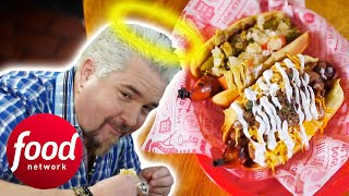 Guy Hears “Hot Dog Angels” After Trying This Chef’s Heavenly Dishes | Diners, Drive-Ins \u0026 Dives