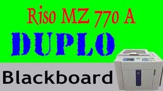 Riso MZ 770A Duplo  Machine