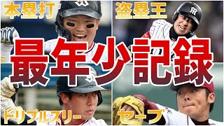 【史上最年少】快挙！前人未到の記録を打ち立てた若手選手たち