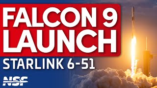 SpaceX Falcon 9 Launches Starlink 6-51