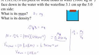 HTPIB10H Buoyant Force Example 2
