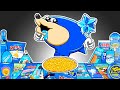 SHIN SONIC TAPES Best of Dessert BLUE Food Mukbang Animation | ASMR