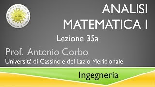 Analisi Matematica I Lezione 35a