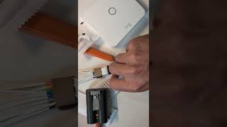 Unboxing of the @ring #intercom: small and nice recycled package, Little manual it's all in the apps