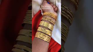 Latest One gram gold bangles with price #onegramgold #bangles #jewellery #RH #wholesalebangles