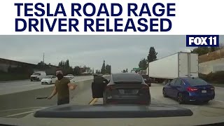 'Tesla road rage driver' released from prison