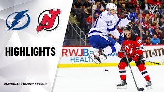 NHL Highlights | Lightning @ Devils 1/12/20