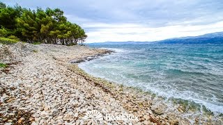 beach Dorotea, Supetar, island Brač, Croatia