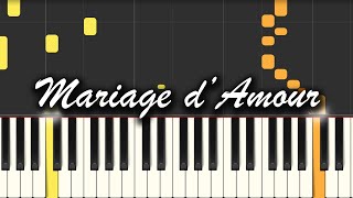 Mariage d’Amour - Paul de Senneville (Richard Clayderman). EASY Piano Tutorial