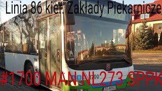 Linia 86 kier. Zakłady Piekarnicze #1700 MAN NL 273 SPAK