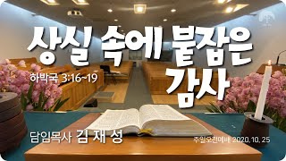 [큰나무교회]상실속에붙잡은감사_주일3부예배20201025_김재성목사