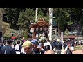 令和6年 二俣祭り 土曜日朝の屋台運行 二俣諏訪神社曳き揃え 遠江二俣諏訪神社例大祭 二俣諏訪神社祭典 夏祭り