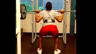 385lb squat, 315lb ATG squat @196lb bw