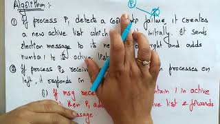 Ring algorithm in distributed system | Lec-30 | Bhanu Priya