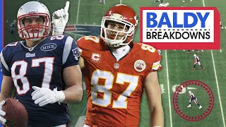 Breaking Down Vintage Gronk vs. Current Kelce | Baldy Breakdowns