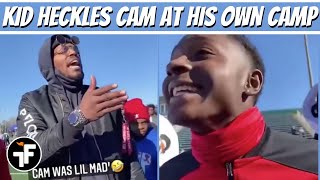 Cam Newton Gets Heckled by a Kid at His Own Camp: "You're a free agent!"