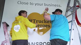 Transporeon und Quehenberger Logistics Kampagne #Trucker Heroes