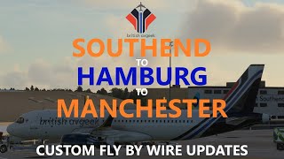 MSFS 2020 on VATSIM | Southend to Hamburg to Manchester with the Latest FBW A320neo Updates