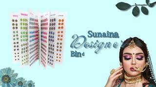 Sunaina Spiral Multicolor Designer 2 in 1 Bindis Book || Round Bindis|| Golden stone