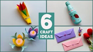 6 Best Paper Craft Ideas 2024 | Fun \u0026 Easy Crafts to do Home #diypapercrafts #newyear2025