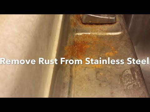 How To Remove Rust From A Stainless Steel Sink, Clean, Polish And Restore, Bar Keepers Friend. How To Remove Rust From A Stainless Steel Sink, Clean, Polish And Restore, Bar Keepers Friend.