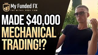 $40,000 Payout Mechanical Trader - Funded Trader Interview