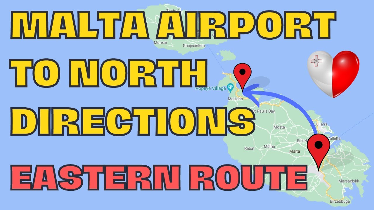 Malta Airport Directions To Valletta, Sliema, St. Julians, Bugibba ...