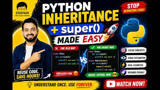 Python Inheritance + super() Made EASY 🚀