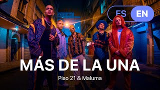 Piso 21 & Maluma - Más De La Una (Lyrics / Letra English & Spanish)