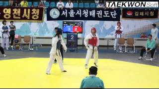 2012실업최강전 결승전 여자-73kg 오혜리(서울시청)vs신혜진(동래구청)