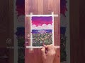 oil pastel drawing step by step 오일파스텔로 그리는 꽃이 있는 풍경