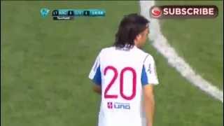 CRAZY GOAL DIRECT FROM A CORNER KICK!!! Recoba! Nacional vs L'pool (URU)