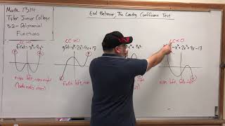 3.2.3 Polynomial Functions – End Behavior; The Leading Coefficient Test