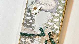 A Christmas Trifold Ephemera Folder Tutorial Part 1!