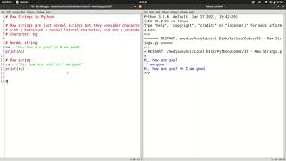 What are RAW STRINGS in Python? Raw Strings vs Normal Strings ! Python