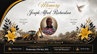 In Loving Memory Joseph Alfred Richardson