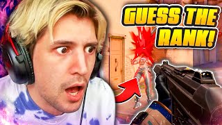 xQc Plays GUESS THE RANK | RANKDLE #11